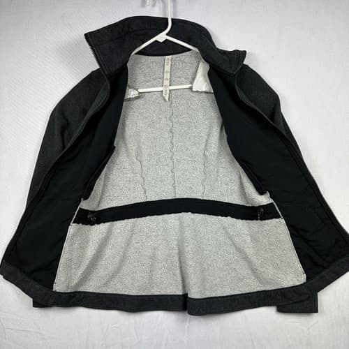 Lululemon Huddle and Hustle Jacket Womens 4 Gray Full Zip Stretch LW4AVDS - Thumbnail 10