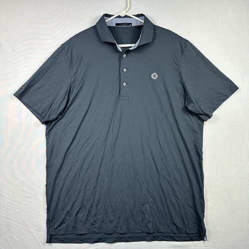 Greyson Golf Polo Shirt Mens XL Gray Performance Short Sleeve Stretch Logo - Thumbnail 2