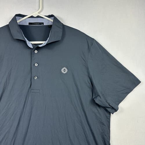 Greyson Golf Polo Shirt Mens XL Gray Performance Short Sleeve Stretch Logo - Thumbnail 5
