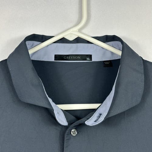 Greyson Golf Polo Shirt Mens XL Gray Performance Short Sleeve Stretch Logo - Thumbnail 8
