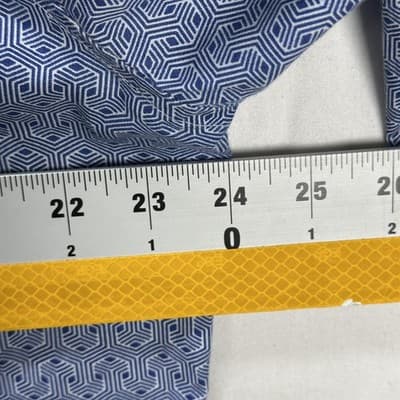 Robert Graham Shirt Mens XL Blue Geometric Koi Fish Button Long Sleeve Flip Cuff - Thumbnail 10