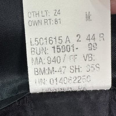 Lauren Ralph Lauren 44 R Blazer Gray Blue Cashmere Plaid Suit Jacket Sport Coat - Thumbnail 7