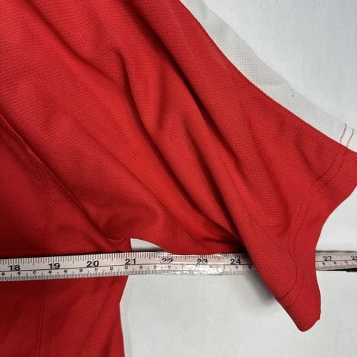 Fox Racing 1/4 Zip Cycling Jersey Men XL Shirt Red Rear Zip Pocket Short Sleeve - Thumbnail 10