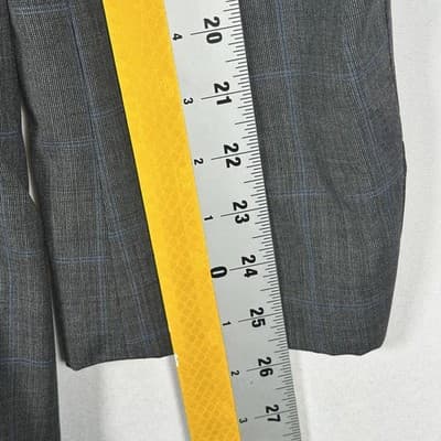 Lauren Ralph Lauren 44 R Blazer Gray Blue Cashmere Plaid Suit Jacket Sport Coat - Thumbnail 9
