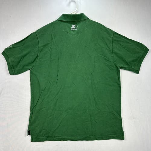 Vintage Green Bay Packers NFL Mens Size XL Green Polo Shirt Starter Pro Line - Thumbnail 2