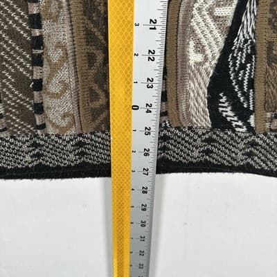 Vintage Bachrach Sweater XL Multicolor Textured Chunky Knit Wool 3D Coogi Style - Thumbnail 7