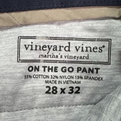 Vineyard Vines On The Go Pants Mens 28 x 32 Khaki Slim Chino Performance Stretch - Thumbnail 6