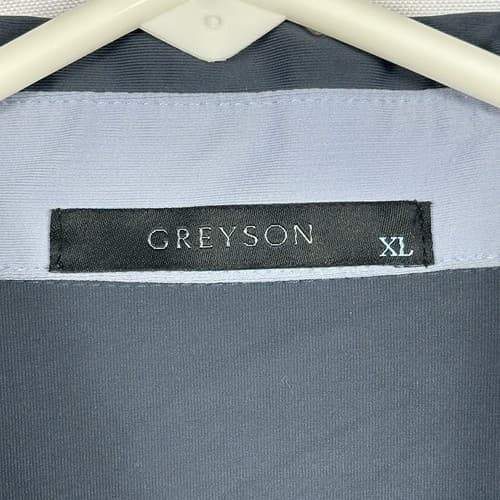Greyson Golf Polo Shirt Mens XL Gray Performance Short Sleeve Stretch Logo - Thumbnail 9