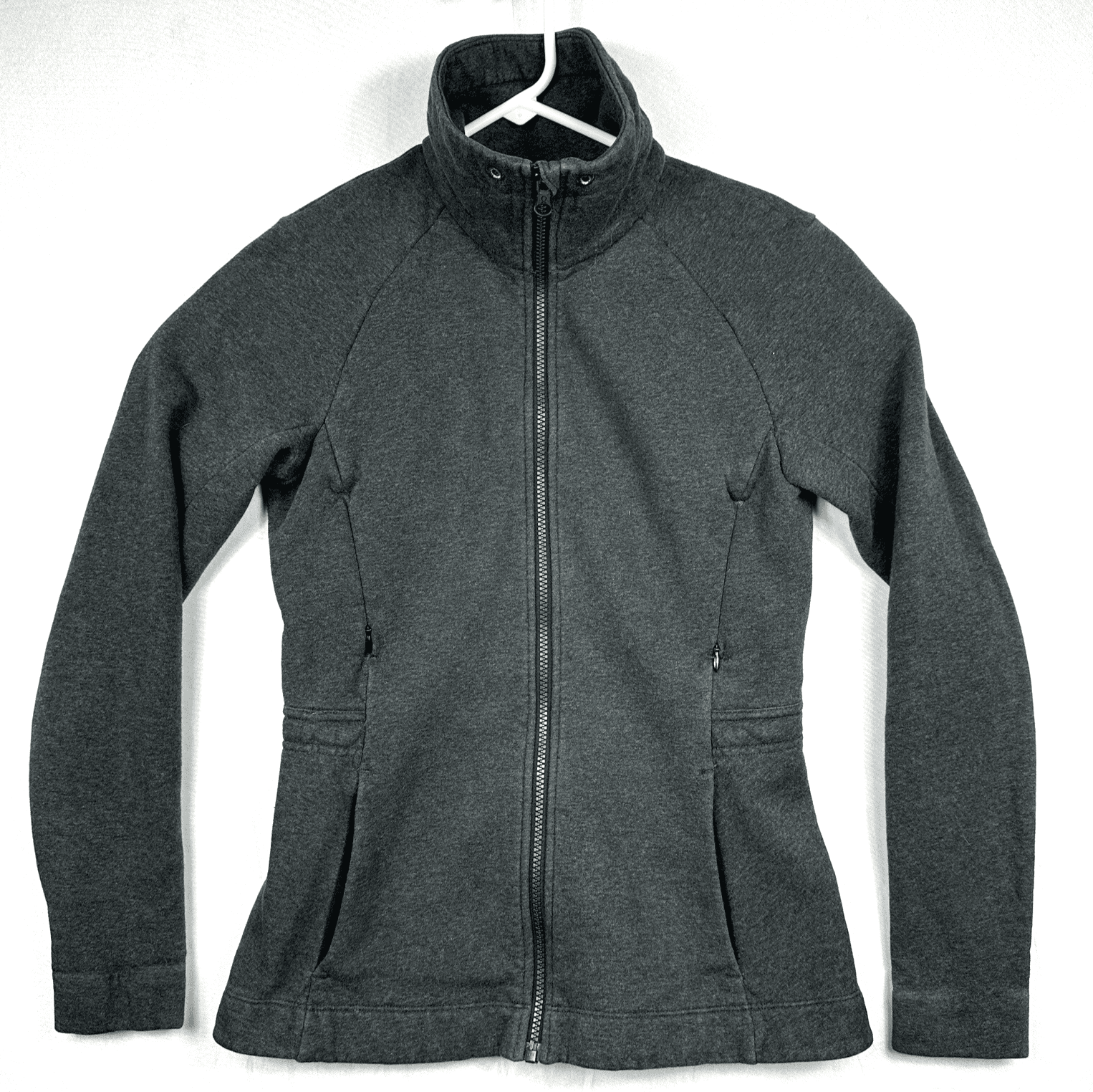 Lululemon Huddle and Hustle Jacket Womens 4 Gray Full Zip Stretch LW4AVDS - Image 1