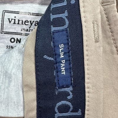 Vineyard Vines On The Go Pants Mens 28 x 32 Khaki Slim Chino Performance Stretch - Thumbnail 5