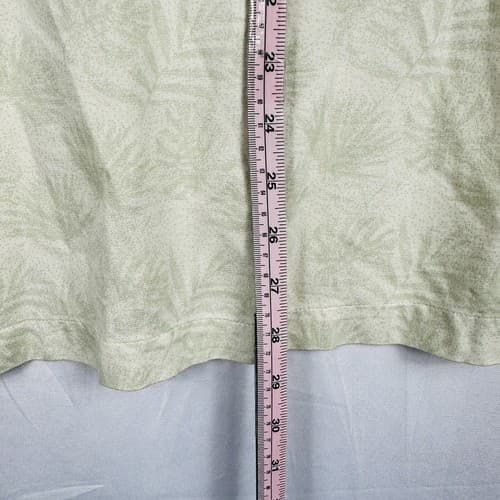 Nat Nast Silk Blend Hawaiian Shirt Mens XL Sleeve Floral Lt Green Button Up - Thumbnail 10