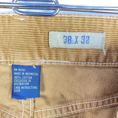 Polo Ralph Lauren Corduroy Pants Brown 650 Straight Mens 38 x 29 (tag:32” L) - Thumbnail 8