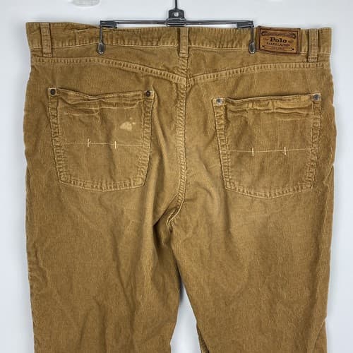 Polo Ralph Lauren Corduroy Pants Brown 650 Straight Mens 38 x 29 (tag:32” L) - Thumbnail 9