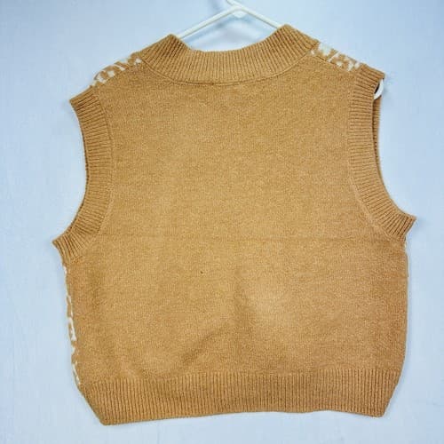 Freshman 1996 Sweater Vest Womens Medium V-Neck Pullover Flower Heart Soft - Thumbnail 2