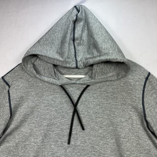 Sodo Pullover Hoodie Mens Large Gray Moss Fabric Stretch Lightweight Athletic - Thumbnail 5
