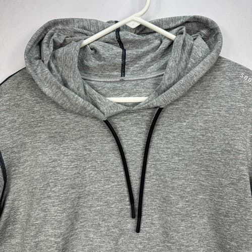 Sodo Pullover Hoodie Mens Large Gray Moss Fabric Stretch Lightweight Athletic - Thumbnail 6