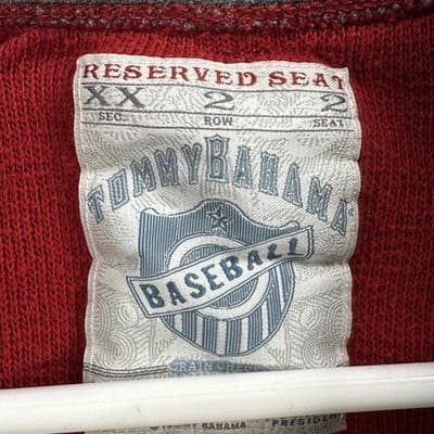 Tommy Bahama Philadelphia Phillies Mens 1/4 Zip Sweater Large Red MLB Baseball - Thumbnail 6