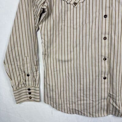 Brooks & Dunn Western Panhandle Slim Shirt Womens XL Pearl Snap Cross Striped - Thumbnail 4