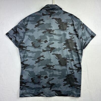 Swims Blue Camo Polo Shirt Mens Large Short Sleeve Stretch Performance - Thumbnail 3