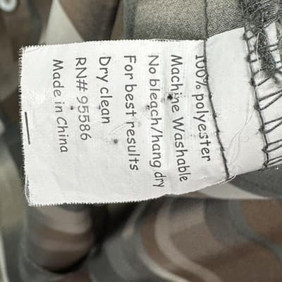 Vintage Mench Platinum Shirt Mens Large Brown Gray Geometric Button Up Retro - Thumbnail 6