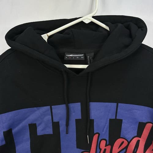 The Hundreds Hoodie Mens Medium Black Streetwear Spellout Kangaroo Pockets - Thumbnail 5