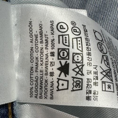 Levi's 505 Mens Straight Fit Stonewash Blue Denim Jeans 40 x 30 - Thumbnail 7