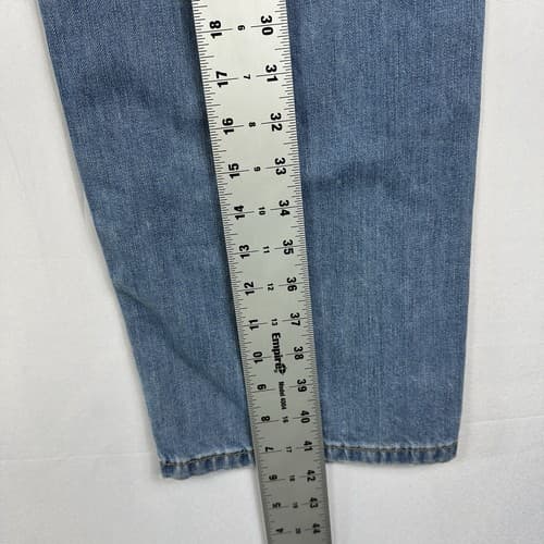 Levi's 505 Mens Straight Fit Stonewash Blue Denim Jeans 40 x 30 - Thumbnail 11