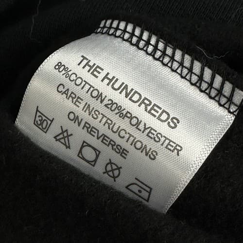 The Hundreds Hoodie Mens Medium Black Streetwear Spellout Kangaroo Pockets - Thumbnail 8