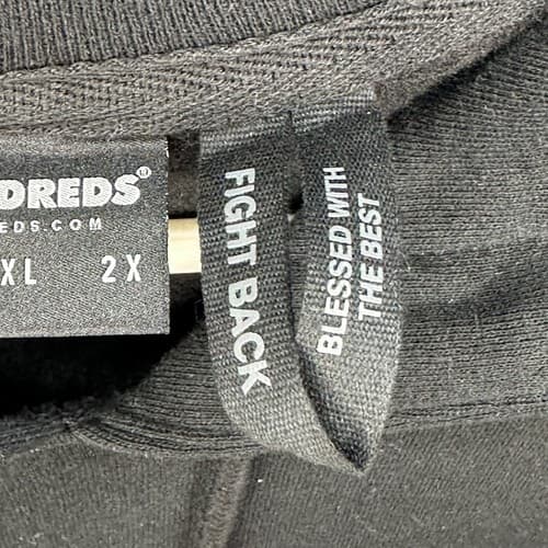 The Hundreds Hoodie Mens Medium Black Streetwear Spellout Kangaroo Pockets - Thumbnail 7