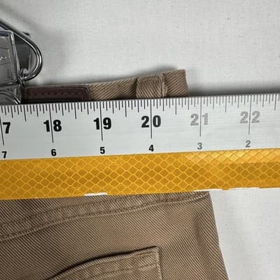 L.L. Bean Flannel Lined Pants Mens 42 X 30 Brown Relaxed Fit Chino Workwear - Thumbnail 11