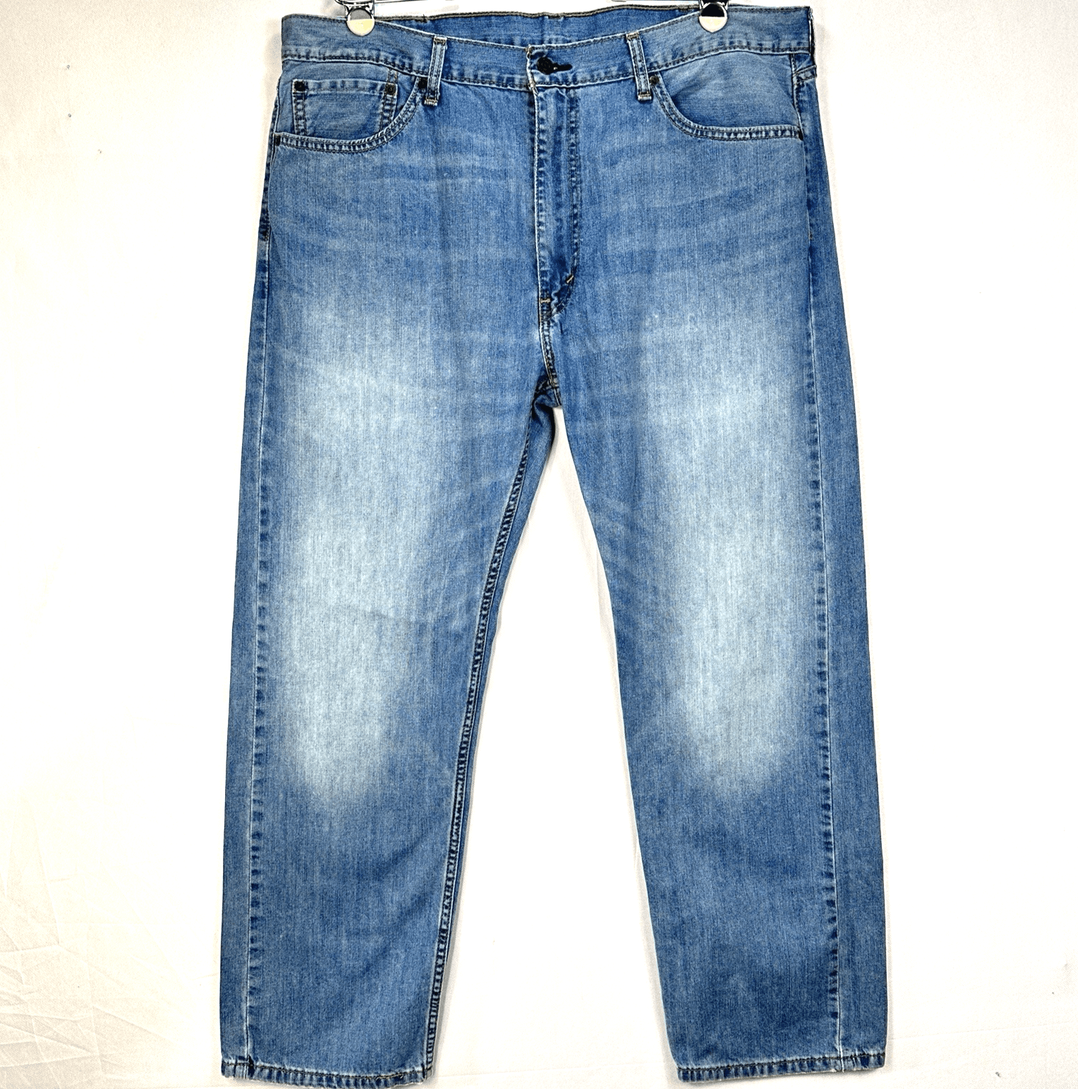 Levi's 505 Mens Straight Fit Stonewash Blue Denim Jeans 40 x 30 - Image 1