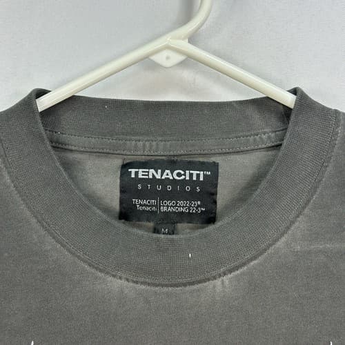 Tenaciti Crewneck T-Shirt Mens Medium Black Long Sleeve Streetwear Cobra Skull - Thumbnail 5