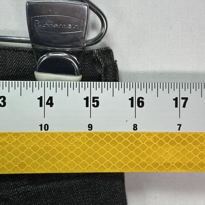 Rhude Skinny Distressed Jeans Mens 30 x 35 Black Denim Stretch Ripped Tapered - Thumbnail 11