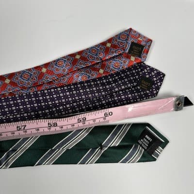 NEW Jos A Bank Mens Long Ties Lot (3) Reserve Traveler Multicolor Geometric - Thumbnail 5