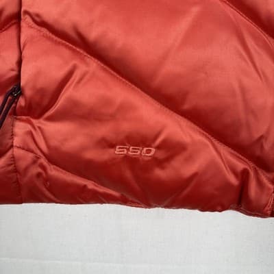 The North Face 550 Down Aconcagua 3 Vest Womens Medium Salmon Quilted Puffer Zip - Thumbnail 4