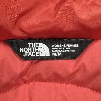 The North Face 550 Down Aconcagua 3 Vest Womens Medium Salmon Quilted Puffer Zip - Thumbnail 8