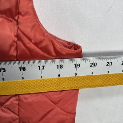 The North Face 550 Down Aconcagua 3 Vest Womens Medium Salmon Quilted Puffer Zip - Thumbnail 11