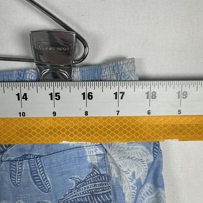 Vineyard Vines Swim Shorts Mens Medium Blue Palm Fish Trunks Lined Drawstring - Thumbnail 8