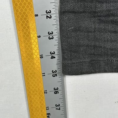 Rhude Skinny Distressed Jeans Mens 30 x 35 Black Denim Stretch Ripped Tapered - Thumbnail 10