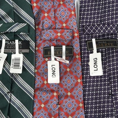 NEW Jos A Bank Mens Long Ties Lot (3) Reserve Traveler Multicolor Geometric - Thumbnail 3