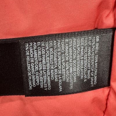 The North Face 550 Down Aconcagua 3 Vest Womens Medium Salmon Quilted Puffer Zip - Thumbnail 7