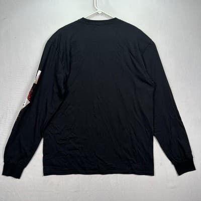 Six Flags Long Sleeve T-Shirt Mens Large Black Horror Clown Jester Scary Graphic - Thumbnail 2