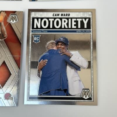 2025 Panini Mosaic Draft Picks Rookie Lot 9 Cards NFL Football RC Ward Warren - Thumbnail 2