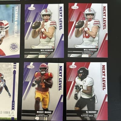 2025 SAGE Football Next Level Lot 12 Cards Warren Henderson Jeanty McMillan NCAA - Thumbnail 2