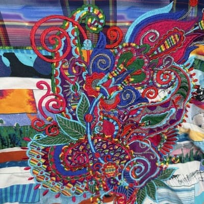 Robert Graham Limited Edition Shirt XL Breaking Lands #/833 Geometric Flip Cuff - Thumbnail 11