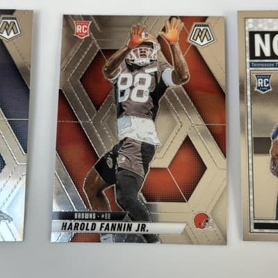 2025 Panini Mosaic Draft Picks Rookie Lot 9 Cards NFL Football RC Ward Warren - Thumbnail 3