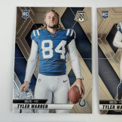 2025 Panini Mosaic Draft Picks Rookie Lot 9 Cards NFL Football RC Ward Warren - Thumbnail 8