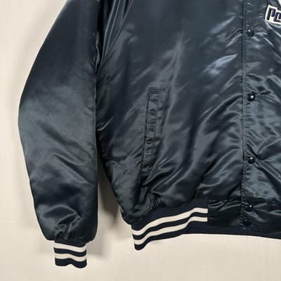 Penn State Nittany Lions Satin Jacket Men XL Football Chalk Line Vintage 90s EUC - Thumbnail 4