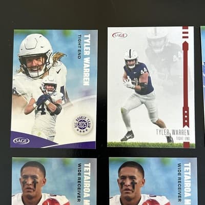 2025 SAGE Football Next Level Lot 12 Cards Warren Henderson Jeanty McMillan NCAA - Thumbnail 5