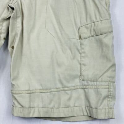 Vintage PRANA Cargo Shorts Mens Medium Tan Breathe Nylon Blend Flat Front 11" - Thumbnail 3